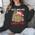 Book Reading Just Waiting For Christmas Gingerbread Unisex Sweatshirt
