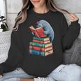 Book Reading Book Reader Manatees Sea Animal Sea Cow Manatee Unisex Sweatshirt