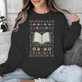 Book Reading Ugly Christmas Unisex Sweatshirt Book Reading Ugly Christmas Unisex Sweatshirt