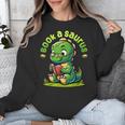 Book A Saurus Bookasaurus Dinosaur Book Girls Boys Toddler Unisex Sweatshirt