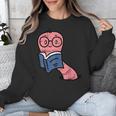 Book Worm Pun Read Reading Librarian America Men Women Kids Unisex Sweatshirt