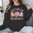 All Booked For Christmas Book Coffee Latte Gingerbread Unisex Sweatshirt All Booked For Christmas Book Coffee Latte Gingerbread Unisex Sweatshirt