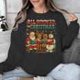 All Booked For Christmas Book Lover Unisex Sweatshirt