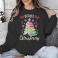 All Booked For Christmas Book Lovers Xmas Tree Women Unisex Sweatshirt
