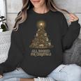 All Booked For Christmas Book Tree Book Lover Teacher Unisex Sweatshirt