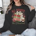 All Booked For Christmas Coquette Xmas Book Club Book Lovers Unisex Sweatshirt All Booked For Christmas Coquette Xmas Book Club Book Lovers Unisex Sweatshirt