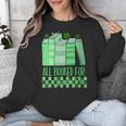 All Booked For St Patrick's Day Book Lover Lucky Shamrock Unisex Sweatshirt
