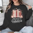 All Booked For Valentines Book Lovers Hearts Unisex Sweatshirt