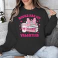 All Booked For Valentines Book Reading Coquette Bow Unisex Sweatshirt
