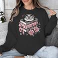 All Booked For Valentine's Coquette Bow Books Teacher Girly Unisex Sweatshirt All Booked For Valentine's Coquette Bow Books Teacher Girly Unisex Sweatshirt