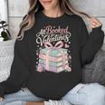 All Booked For Valentines Stacked Books Unisex Sweatshirt