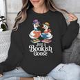 Bookish Goose Cute Geese With Hats Reading Books Unisex Sweatshirt Bookish Goose Cute Geese With Hats Reading Books Unisex Sweatshirt