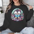 Bookish Penguin Heart A Readers Love Penguins Unisex Sweatshirt Bookish Penguin Heart A Readers Love Penguins Unisex Sweatshirt