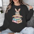 Books Bookworm Reader Book Cute Reading Bunny With Glasses Unisex Sweatshirt Books Bookworm Reader Book Cute Reading Bunny With Glasses Unisex Sweatshirt