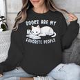 Books Are My Favorite People Cat With Coffee Mug Book Lovers Unisex Sweatshirt Books Are My Favorite People Cat With Coffee Mug Book Lovers Unisex Sweatshirt