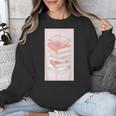 Books Flowers Art Flower Stack Pastel Feminine Unisex Sweatshirt