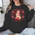 Books Are My Love Language Cupid Reading Book Valentines Day Unisex Sweatshirt