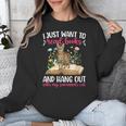 Books And My Savannah Cat Owner Savannah Cat Lover Unisex Sweatshirt