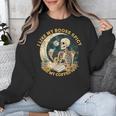I Like My Books Spicy & My Coffee Icy Skeleton Read Book Unisex Sweatshirt I Like My Books Spicy & My Coffee Icy Skeleton Read Book Unisex Sweatshirt
