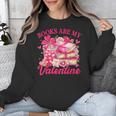 Books Are My Valentine Book Lover Heart Matching Party Unisex Sweatshirt