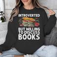 Bookworm Art For Men Women Book Reading Lover Bookish Unisex Sweatshirt