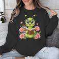 Bookworm Costume Kawaii Reading Worm For World Book Day Unisex Sweatshirt
