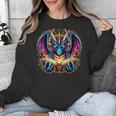 Bookworm Dragon Reading Book Lover Unisex Sweatshirt
