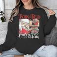 Born To Read Forced To Work Santa Christmas Book Lover Retro Unisex Sweatshirt Born To Read Forced To Work Santa Christmas Book Lover Retro Unisex Sweatshirt