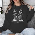 Butterflies And Book Lovers Reading Bookworm Unisex Sweatshirt