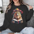 Capybara Bookworm Rodent Reading a Book Unisex Sweatshirt