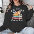 Cats And Books Easily Distracted By Book & Cat Lover Men Women Kids Unisex Sweatshirt Cats And Books Easily Distracted By Book & Cat Lover Men Women Kids Unisex Sweatshirt