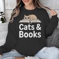 Cats And Books Unisex Sweatshirt