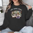 Cats Coffee Books Unisex Sweatshirt