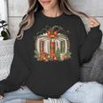 Christmas Book Pumpkin Reading Holiday Lovers Teacher Unisex Sweatshirt Christmas Book Pumpkin Reading Holiday Lovers Teacher Unisex Sweatshirt