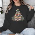 Christmas Book Reading Reader Xmas Bibliophile -Adult Christmas Tree Book Modern Unisex Sweatshirt Christmas Book Reading Reader Xmas Bibliophile -Adult Christmas Tree Book Modern Unisex Sweatshirt