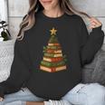 Christmas Book Tree Bookshelf Holiday For Readers Librarians Unisex Sweatshirt Christmas Book Tree Bookshelf Holiday For Readers Librarians Unisex Sweatshirt