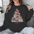 Christmas Tree Book Bookworm Unisex Sweatshirt