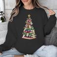 Christmas Tree Of Books For Readers And Librarians Unisex Sweatshirt