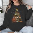 Christmas Tree Bookshelf Book Lover Library Unisex Sweatshirt Christmas Tree Bookshelf Book Lover Library Unisex Sweatshirt