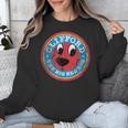 Clifford The Big Red Dog Round Distressed Logo Kids Books Unisex Sweatshirt