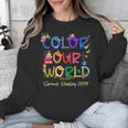 Color Our World Summer Reading 2025 Boho Wildflower Book Unisex Sweatshirt Color Our World Summer Reading 2025 Boho Wildflower Book Unisex Sweatshirt