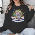 Color Our World Summer Reading 2025 Cute Book Wildflowers Unisex Sweatshirt