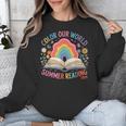 Color Our World Summer Reading 2025 Rainbow Art Book Unisex Sweatshirt Color Our World Summer Reading 2025 Rainbow Art Book Unisex Sweatshirt