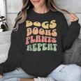 Colorful Dogs Books Plants Repeat Unisex Sweatshirt