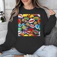 Comic Book Pop Art Modern Fun Unisex Sweatshirt