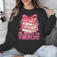 Coquette Bow All Booked For Valentines Teacher Book Unisex Sweatshirt Coquette Bow All Booked For Valentines Teacher Book Unisex Sweatshirt