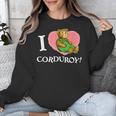 Corduroy I Heart Corduroy Teddy Bear Retro Children's Book Unisex Sweatshirt Corduroy I Heart Corduroy Teddy Bear Retro Children's Book Unisex Sweatshirt