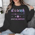 If I Crash Pause My Audiobook Listener Bookish Book Lover Unisex Sweatshirt