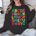 Cute ABCs Shirt Alphabet Colorful Letters Reading Books Kids Unisex Sweatshirt