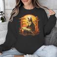 Cute Corgi Dog In Japanese Kimono With Book Men Women Girls Kids Unisex Sweatshirt Cute Corgi Dog In Japanese Kimono With Book Men Women Girls Kids Unisex Sweatshirt
